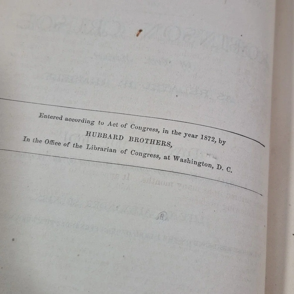 ANTIQUE‎ 1872 ADVENTURE NOVEL: ROBINSON CRUSOE BY DANIEL DEFOE